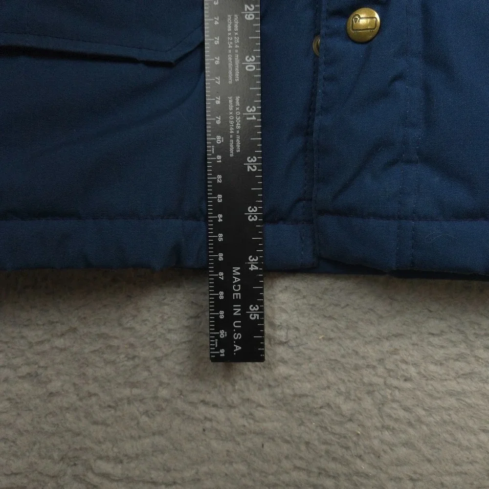 Vintage Woolrich USA Made Parka Jacket Navy Utility Field Coat M 90s Insulated - Picture 9 of 12